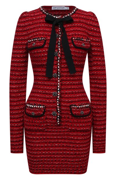 Платье из шерсти и хлопка SELF-PORTRAIT, арт. AW21-065D, фото 1