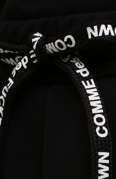 Хлопковые джоггеры COMME DES FUCKDOWN черного цвета по цене 12600 руб., арт. CDFD1604, фото 5 Хлопковые джоггеры COMME DES FUCKDOWN, арт. CDFD1604, фото 5