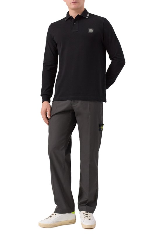 Хлопковые брюки Stone Island K1S153100015/S0011 Серый  K1S153100015/S0011 Фото 2