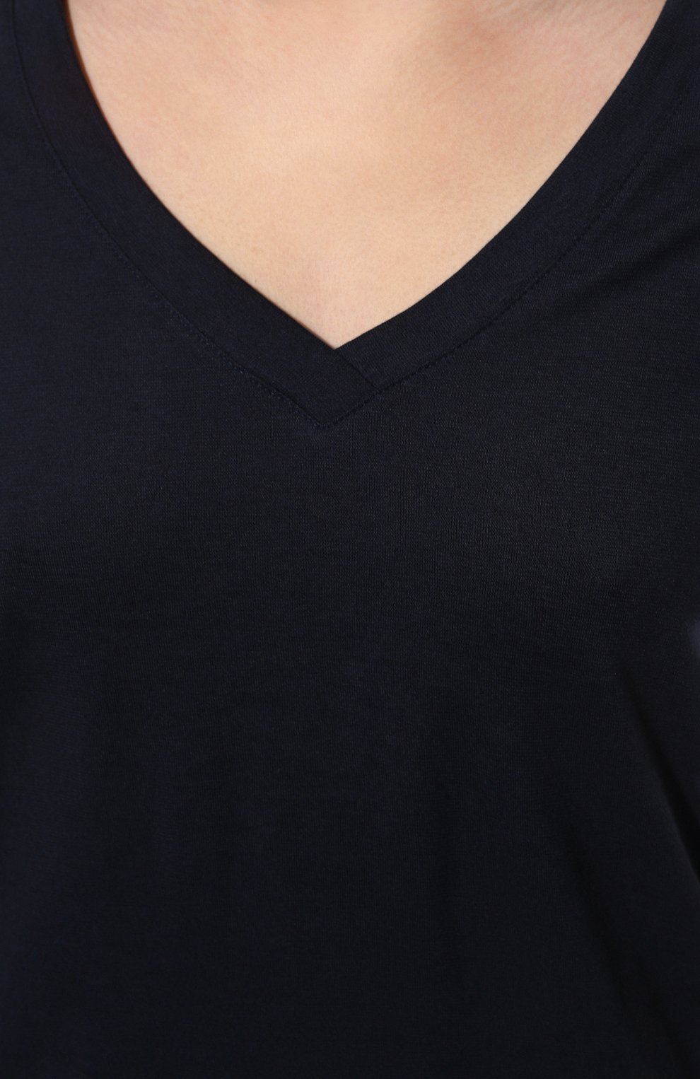 Футболка HANRO темно-синего цвета по цене 10310 руб., арт. 077876., фото 5 Футболка HANRO, арт. 077876., фото 5