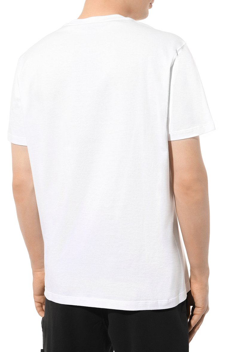 Мужская хлопковая футболка PAUL&SHARK белого цвета, арт. 24411085/S-XXL | Фото 4 (Материал внешний: Хлопок; Длина (для топов): Стандартные; Рукава: Короткие; Принт: С принтом; Стили: Кэжуэл; Кросс-КТ: Джерси; Мужское Кросс-КТ: Футболка-одежда; Детали: Без декора; Автоматизация состава: Проставлено; Автоматизация ТО: Проставлено)