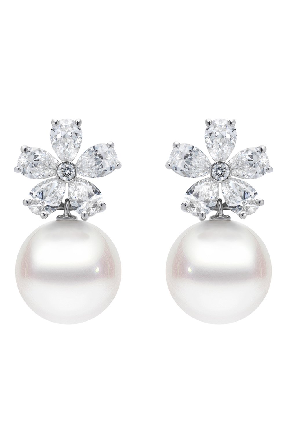 Серьги MERCURY бесцветного цвета по цене 2197000 руб., арт. ME22998/PRL10/FL, фото 1 Серьги MERCURY, арт. ME22998/PRL10/FL, фото 1