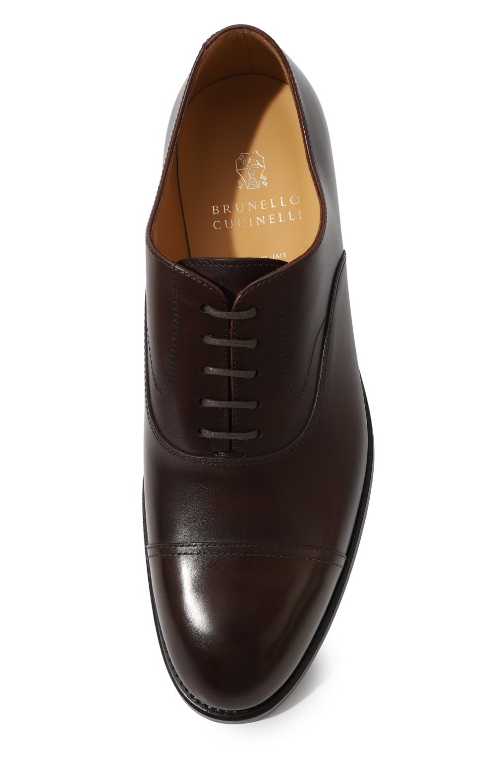 Кожаные оксфорды BRUNELLO CUCINELLI, арт. MZUBETC841, фото 6