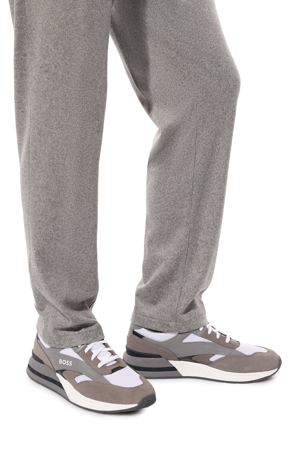 Комбинированные кроссовки BOSS, арт. 50499076, фото 3