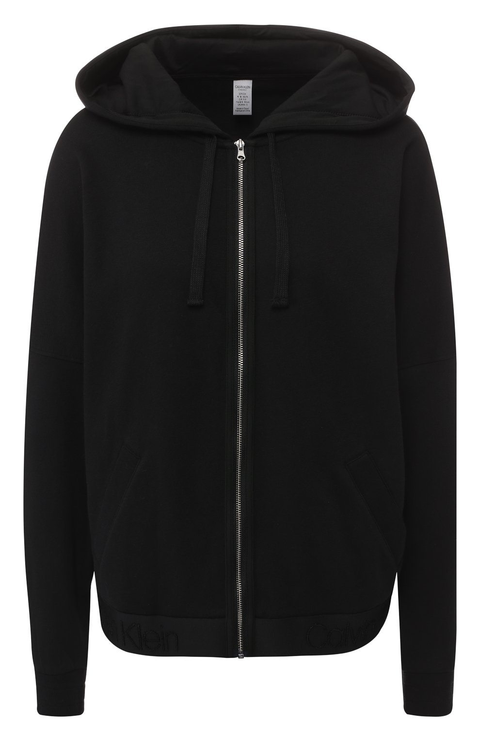 Хлопковый кардиган CALVIN KLEIN черного цвета по цене 8185 руб., арт. QS6149E, фото 1 Хлопковый кардиган CALVIN KLEIN, арт. QS6149E, фото 1