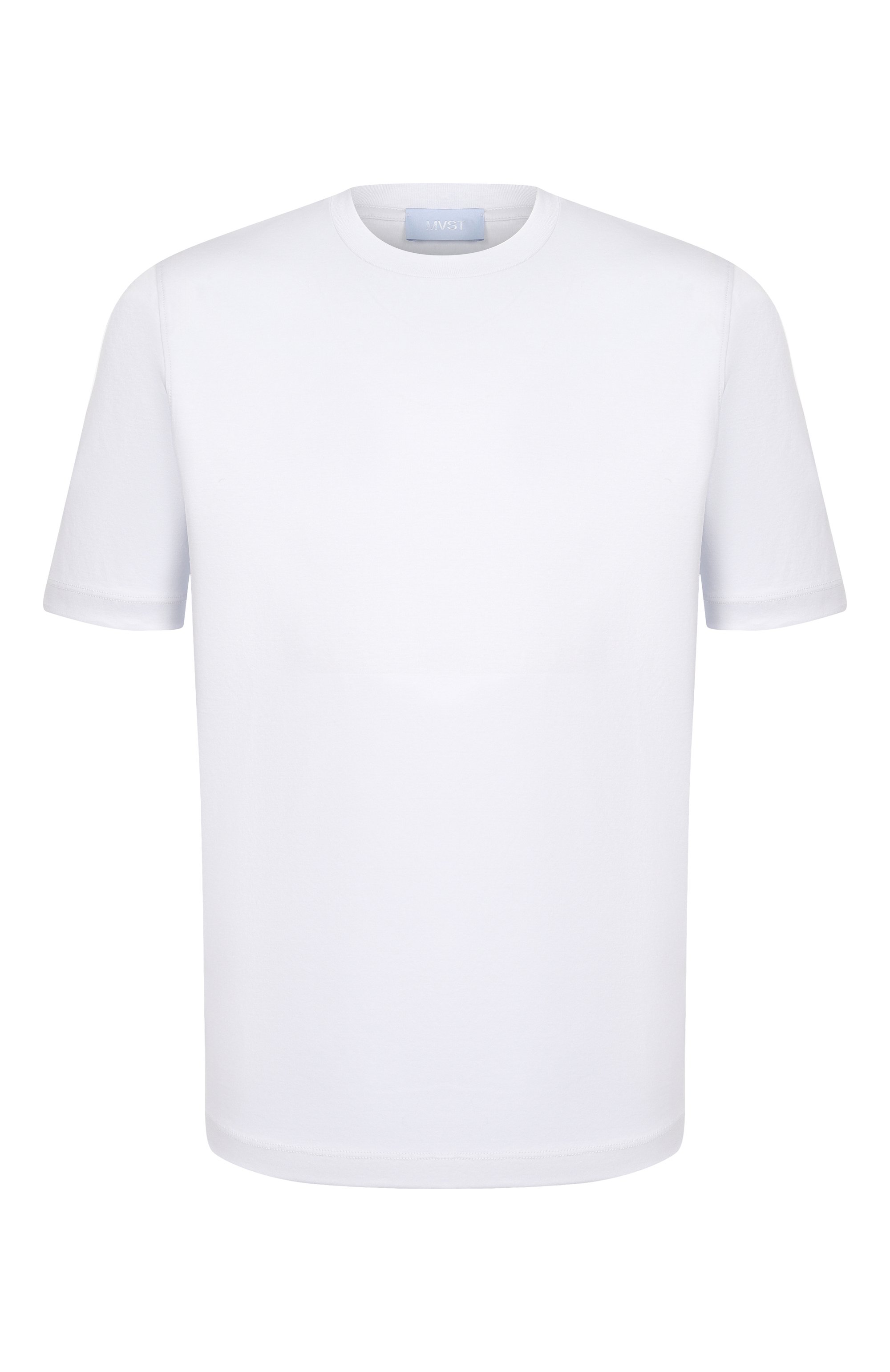Хлопковая футболка MVST светло-голубого цвета по цене 49500 руб., арт. M26.CSM.K423/YAMU, фото 1 Хлопковая футболка MVST, арт. M26.CSM.K423/YAMU, фото 1