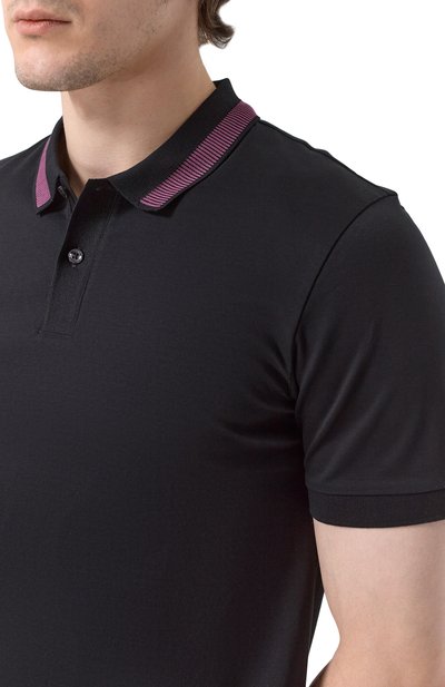 Хлопковое поло BOSS, арт. 50531791, фото 5