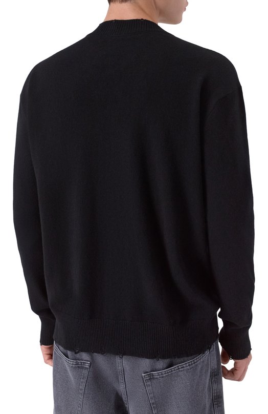 Джемпер из шерсти и кашемира Andrea Ya'aqov 25MMAG10/CASHMERE W00L Чёрный  25MMAG10/CASHMERE W00L Фото 4