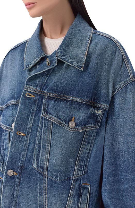 Джинсовая куртка Reworked Wayne Agolde A50451652 Синий  A50451652 Фото 5