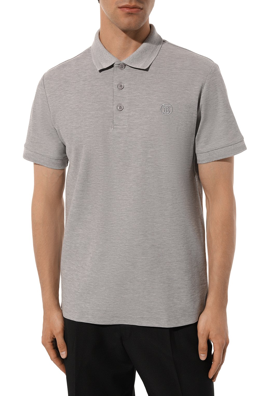 Хлопковое поло BURBERRY, арт. 8052966, фото 3