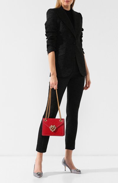 Сумка devotion small из кожи аллигатора DOLCE & GABBANA, арт. BB6641/A2R08/AMIS, фото 2