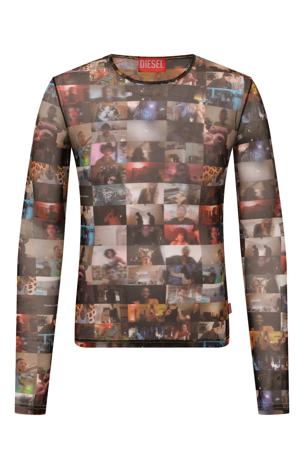 Лонгслив DIESEL разноцветного цвета по цене 21600 руб., арт. A16475/0IQAK, фото 1 Лонгслив DIESEL, арт. A16475/0IQAK, фото 1