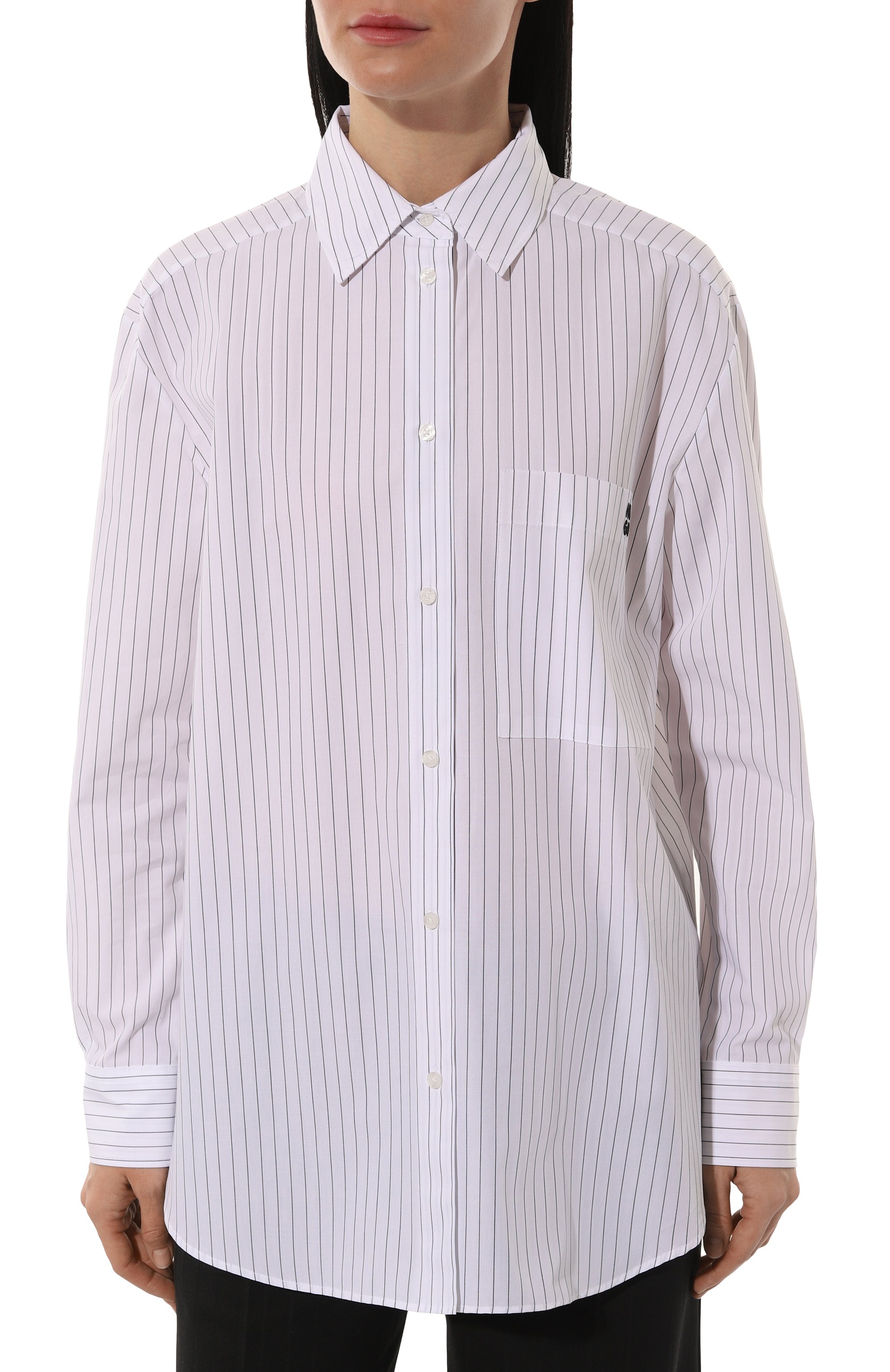 Хлопковая рубашка HUGO белого цвета по цене 20950 руб., арт. 50533037, фото 3 Хлопковая рубашка HUGO, арт. 50533037, фото 3