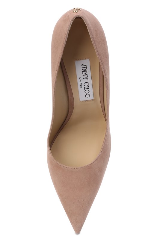 Замшевые туфли Love 85 Jimmy Choo L0VE 85/BWJ Бежевый  L0VE 85/BWJ Фото 6