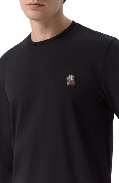 Хлопковый лонгслив PARAJUMPERS черного цвета по цене 14800 руб., арт. 26WMPMTSER28, фото 5 Хлопковый лонгслив PARAJUMPERS, арт. 26WMPMTSER28, фото 5
