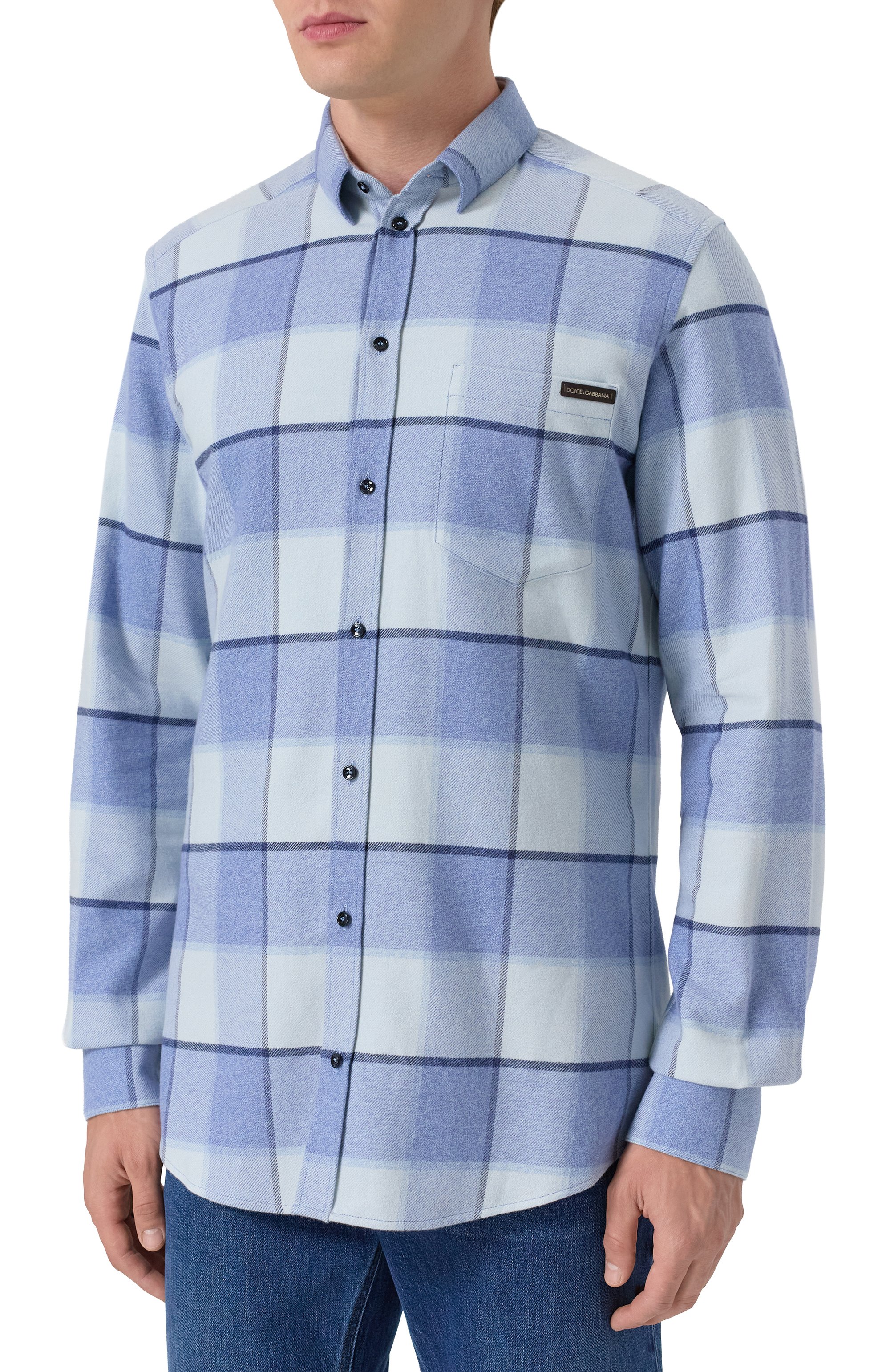 Хлопковая рубашка DOLCE & GABBANA, арт. G5JZ9T/FQ5M8, фото 3