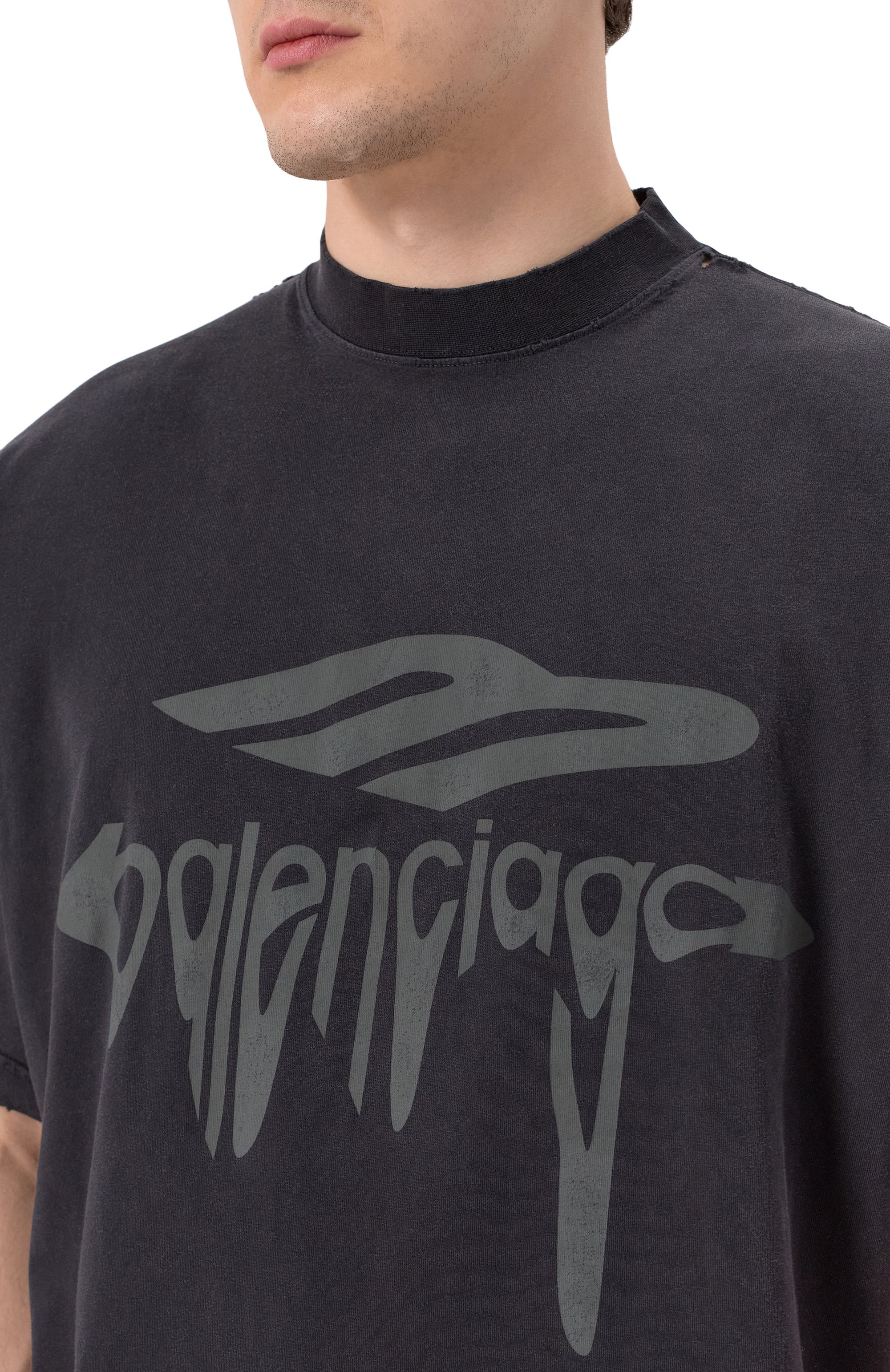 Хлопковая футболка BALENCIAGA, арт. 787349/TRVS8, фото 5