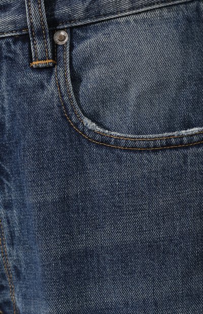 Джинсы GOLDEN GOOSE DELUXE BRAND синего цвета по цене 31450 руб., арт. G35WP107.A2, фото 5 Джинсы GOLDEN GOOSE DELUXE BRAND, арт. G35WP107.A2, фото 5