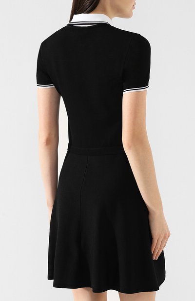 Платье из вискозы REDVALENTINO черного цвета по цене 42800 руб., арт. RR0KDA46/QBE, фото 4 Платье из вискозы REDVALENTINO, арт. RR0KDA46/QBE, фото 4