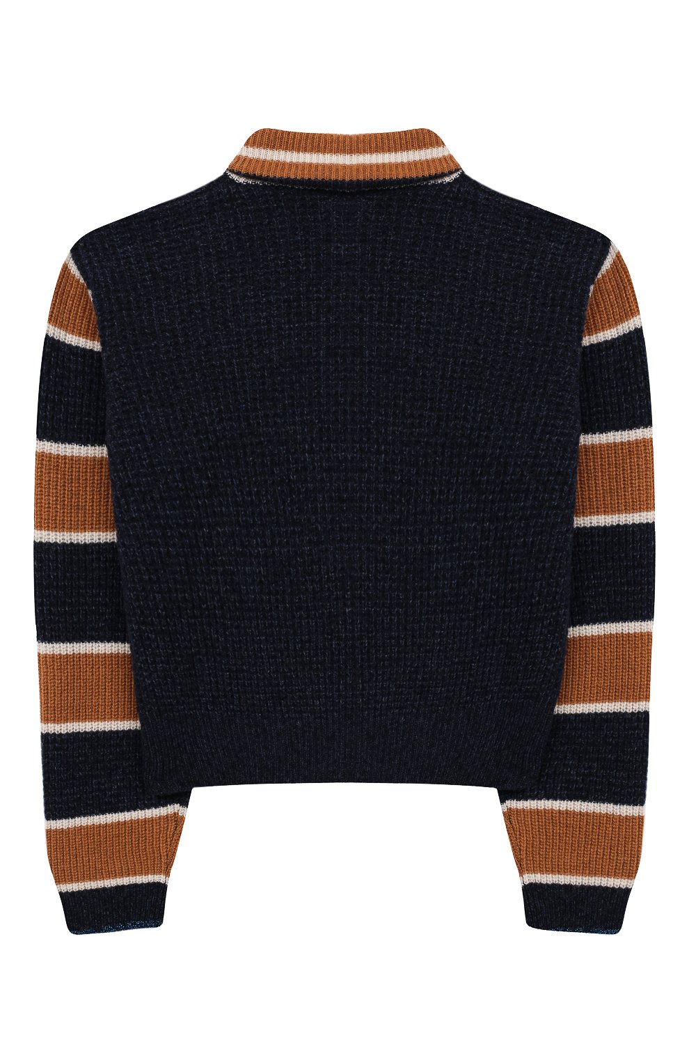 Укороченный свитер из шерсти INDEE синего цвета по цене 9715 руб., арт. FERRY/MAJ0R/12Y-18Y, фото 2 Укороченный свитер из шерсти INDEE, арт. FERRY/MAJ0R/12Y-18Y, фото 2