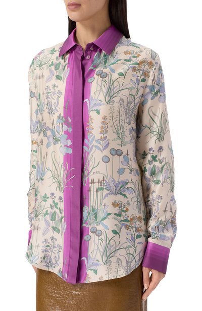 Шелковая рубашка GUCCI, арт. 856092/ZAUK7, фото 3