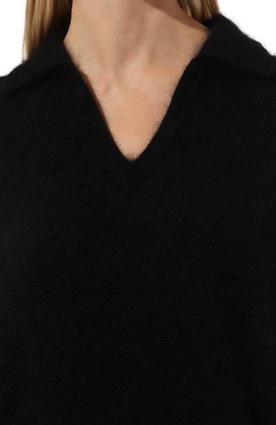 Платье из шерсти и вискозы LESYANEBO черного цвета по цене 54000 руб., арт. FW23/KNIT0011, фото 5 Платье из шерсти и вискозы LESYANEBO, арт. FW23/KNIT0011, фото 5