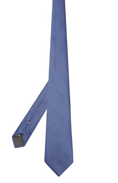 Шелковый галстук CANALI синего цвета по цене 8620 руб., арт. 18/HJ02293, фото 2 Шелковый галстук CANALI, арт. 18/HJ02293, фото 2
