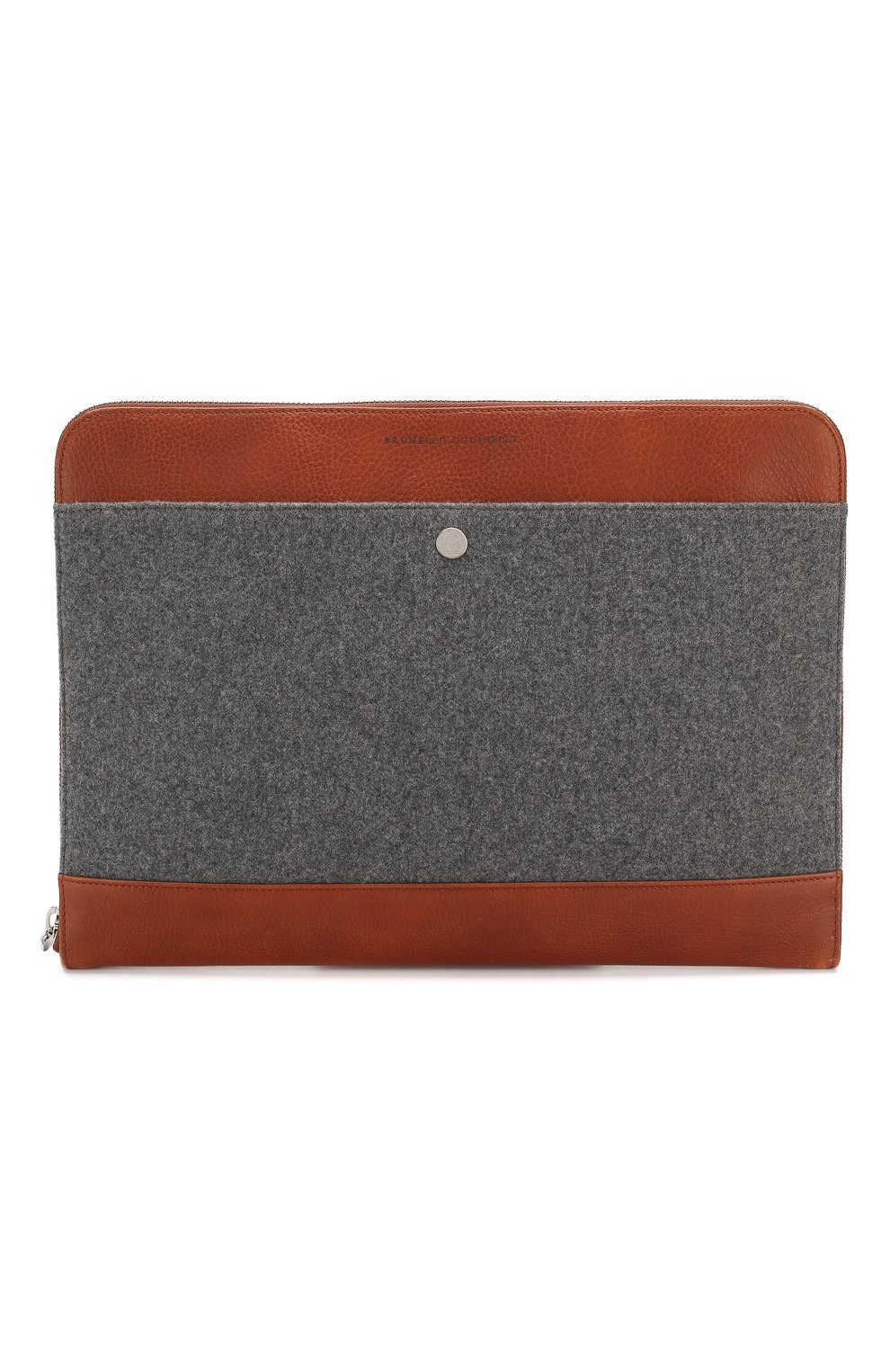 Комбинированная папка для документов BRUNELLO CUCINELLI серого цвета по цене 121000 руб., арт. MWFRU349, фото 1 Комбинированная папка для документов BRUNELLO CUCINELLI, арт. MWFRU349, фото 1