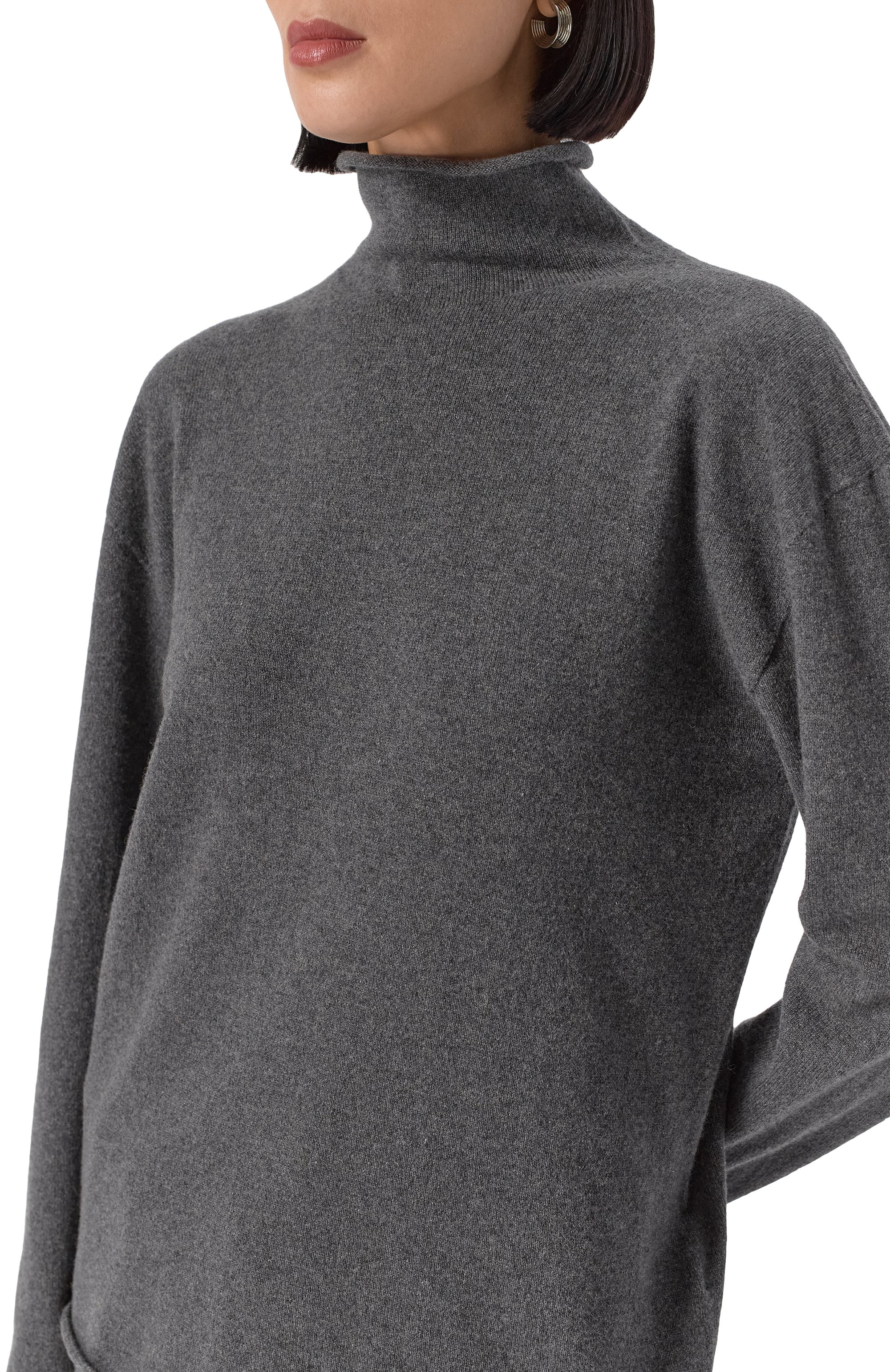 Кашемировый свитер JIL SANDER серого цвета по цене 127000 руб., арт. J40GP0002/J13204, фото 5 Кашемировый свитер JIL SANDER, арт. J40GP0002/J13204, фото 5