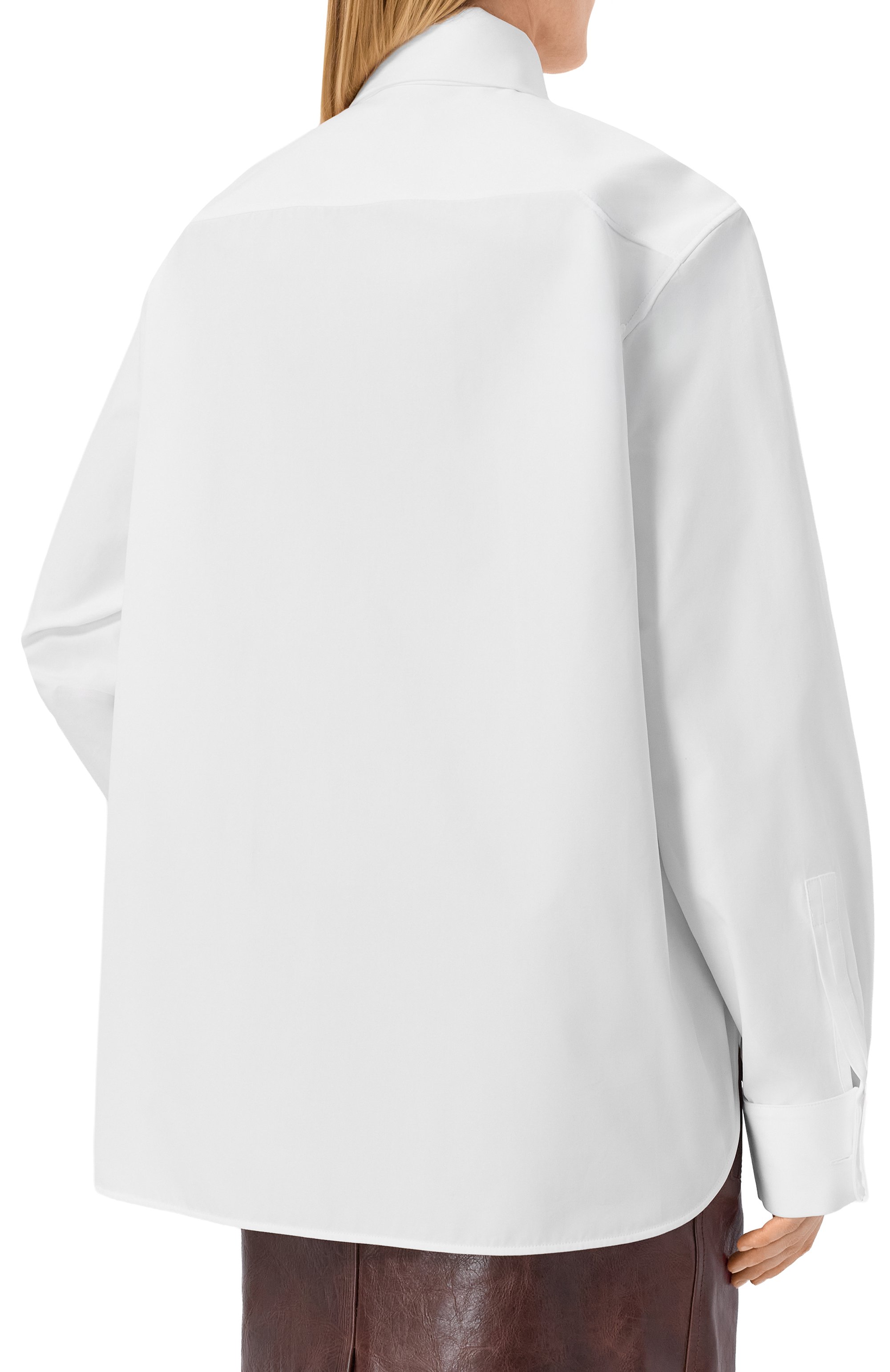 Хлопковая рубашка SAINT LAURENT, арт. 865302/Y1H48, фото 4