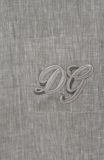 Льняная рубашка DOLCE & GABBANA, арт. L44S24/FU4LG, фото 3