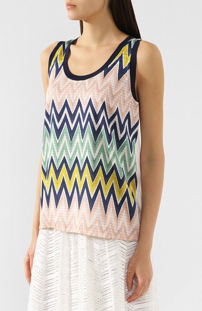 Топ M MISSONI разноцветного цвета по цене 11550 руб., арт. 2DJ00051/2J000H, фото 3 Топ M MISSONI, арт. 2DJ00051/2J000H, фото 3