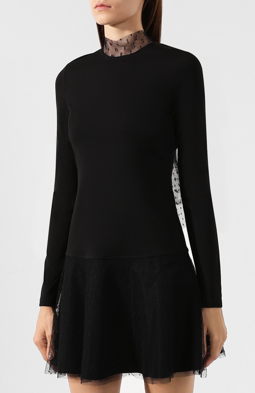 Платье REDVALENTINO черного цвета по цене 53350 руб., арт. SR3MJ01X/4EB, фото 3 Платье REDVALENTINO, арт. SR3MJ01X/4EB, фото 3