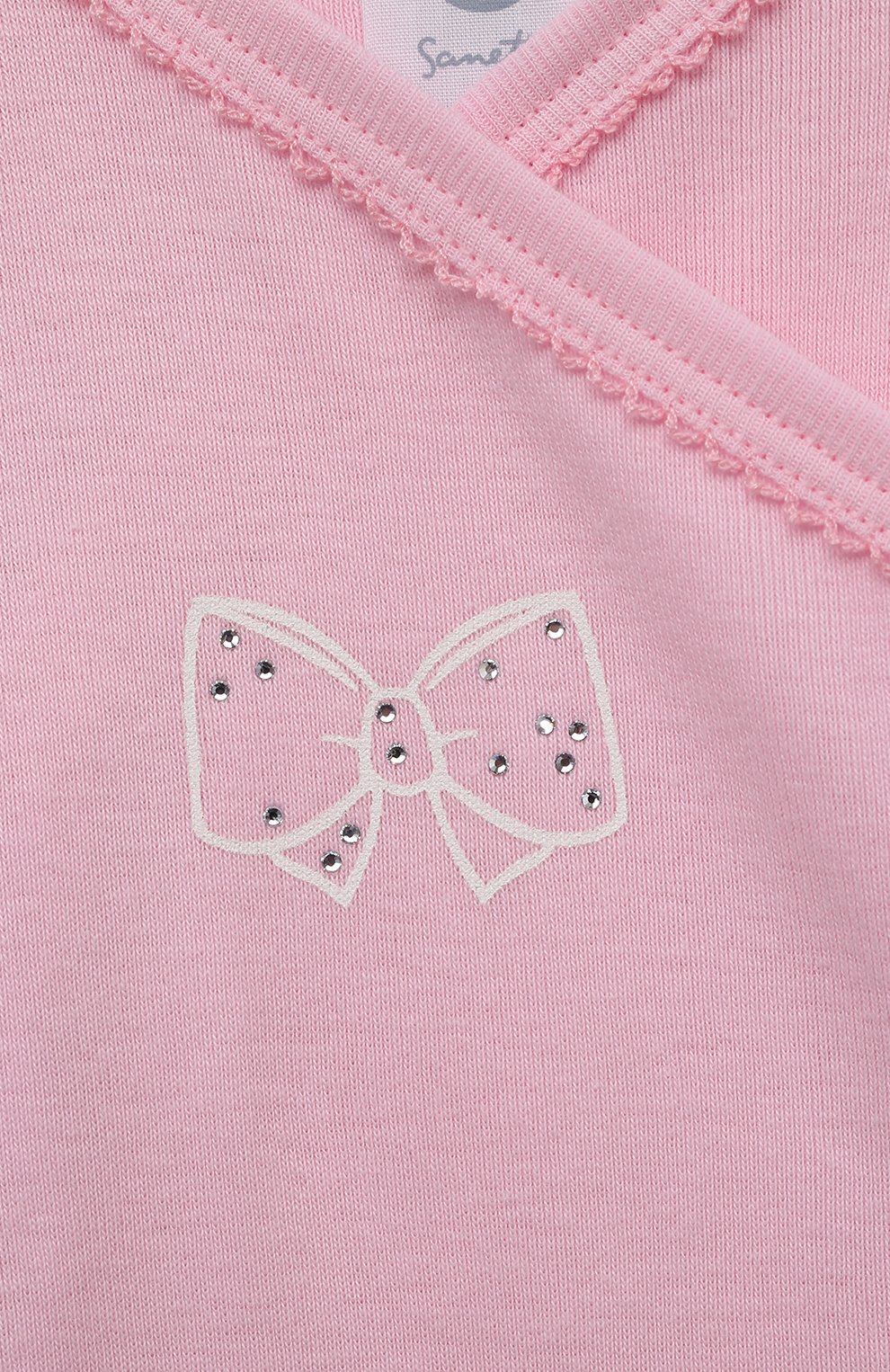 Хлопковое боди SANETTA розового цвета по цене 3855 руб., арт. 324062, фото 3 Хлопковое боди SANETTA, арт. 324062, фото 3