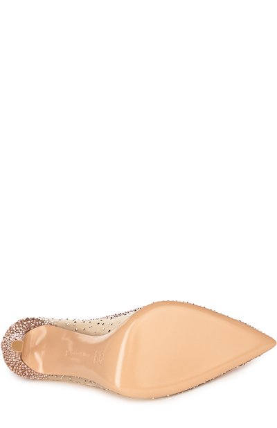 Замшевые туфли с кристаллами swarovski GIANVITO ROSSI, арт. G20130/SUEDE+0RGANZA, фото 5