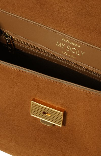 Сумка my sicily DOLCE & GABBANA светло-коричневого цвета по цене 313500 руб., арт. BB7782/B0903, фото 5 Сумка my sicily DOLCE & GABBANA, арт. BB7782/B0903, фото 5