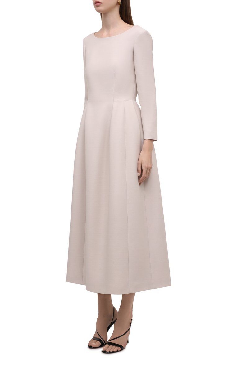 Платье из шерсти и шелка THE ROW, арт. 5968W1279, фото 3