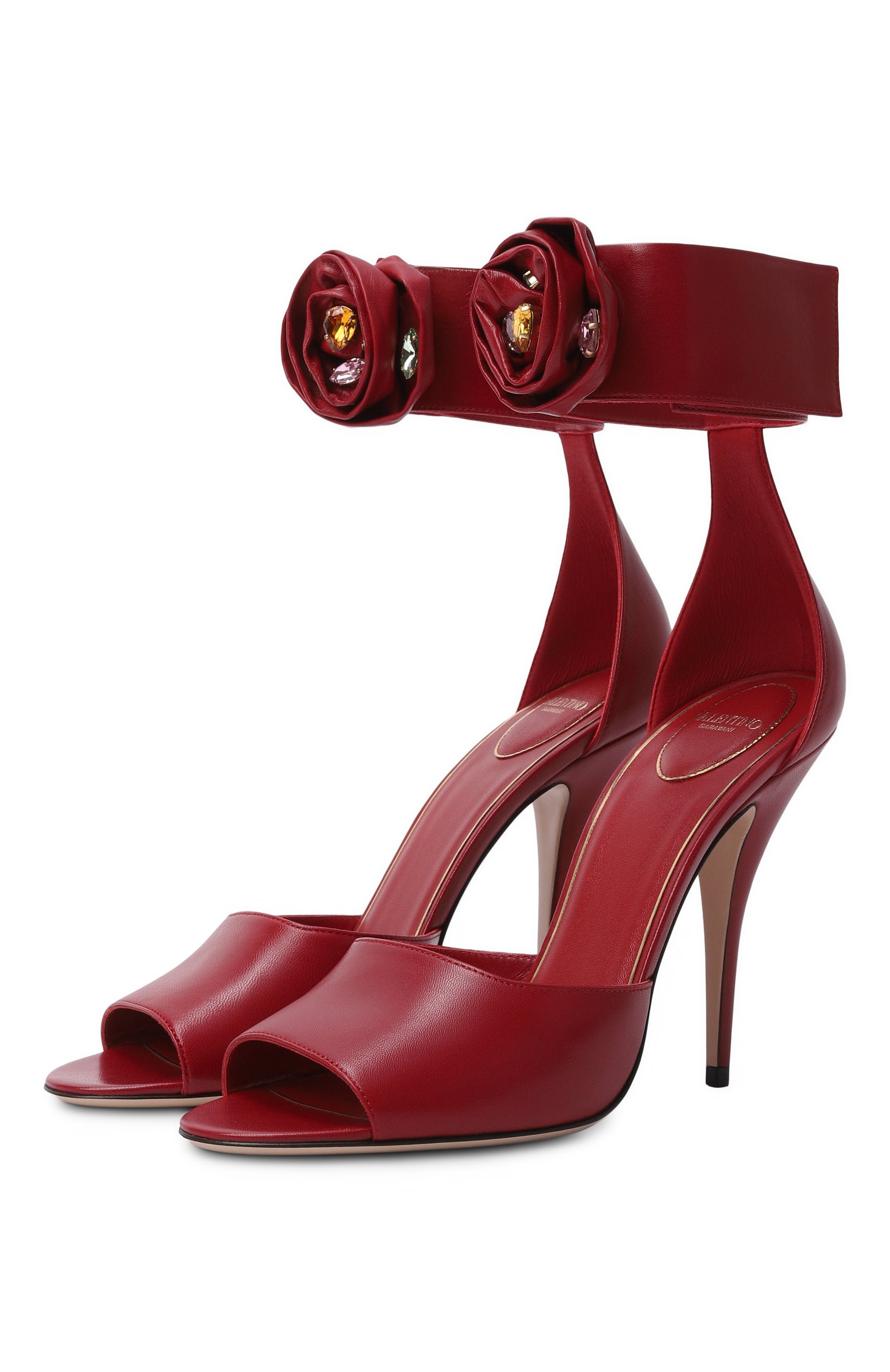 Кожаные босоножки drip rose 105 VALENTINO, арт. 8W2S0MY5/RDW, фото 1