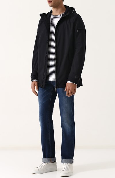 Укороченный плащ на молнии с капюшоном MOORER, арт. WAHLER-KNA, фото 2