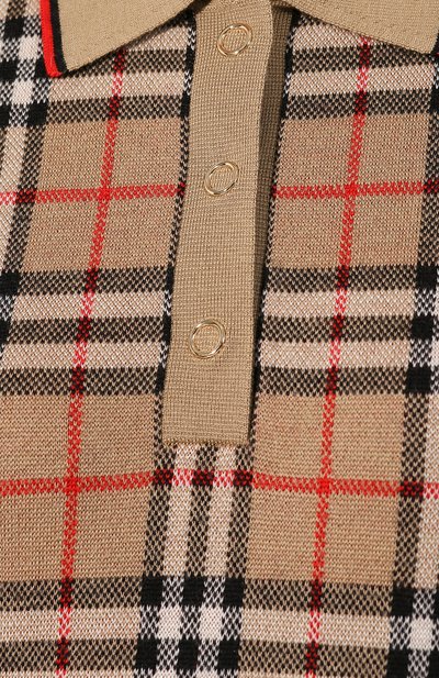 Шерстяное поло BURBERRY бежевого цвета по цене 59750 руб., арт. 8017141, фото 5 Шерстяное поло BURBERRY, арт. 8017141, фото 5