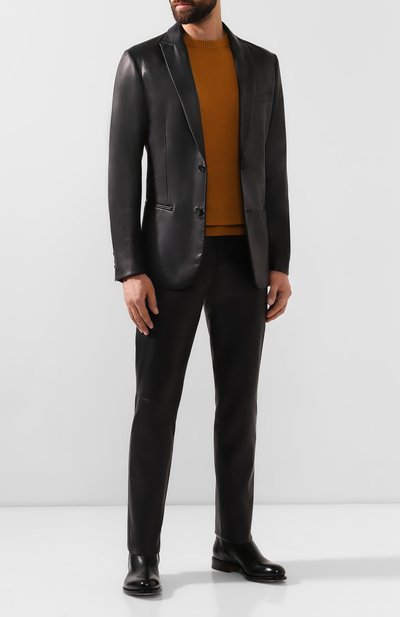 Кожаный пиджак GIORGIO ARMANI, арт. 4SG04P/4SP26, фото 2