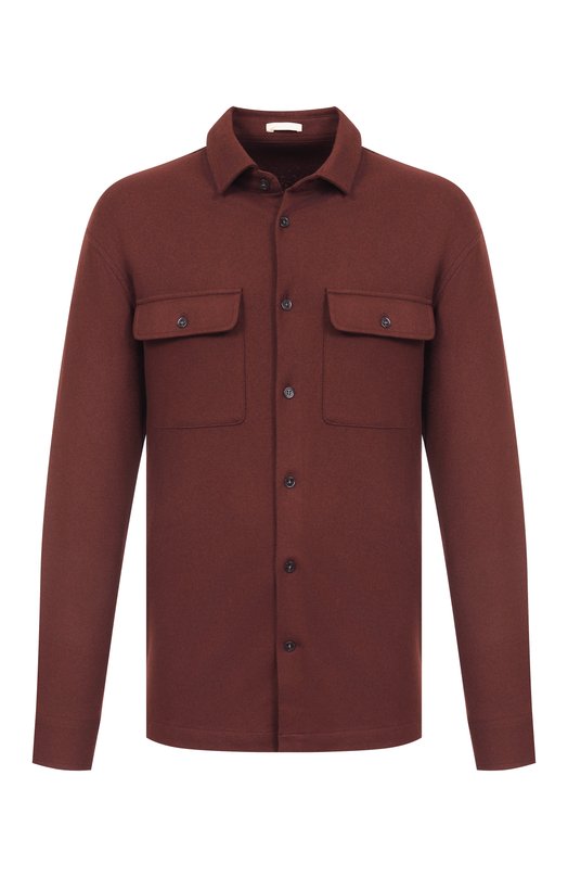 Шерстяная рубашка 12 STOREEZ 134097 Коричневый 134097