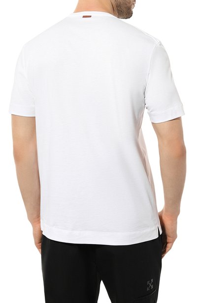 Хлопковая футболка ZEGNA, арт. E7360A5/B760, фото 4