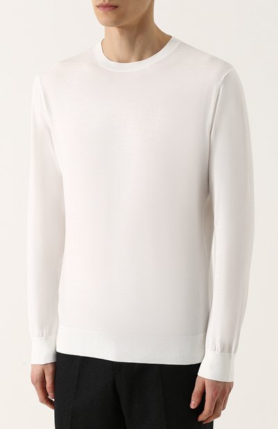 Хлопковый джемпер тонкой вязки ZEGNA, арт. UPC90/110, фото 3