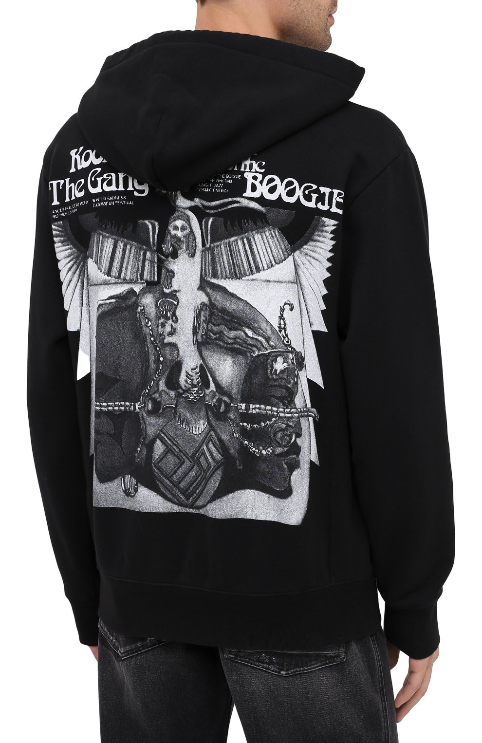 Мужской черный хлопковое худи 7 moncler fragment hiroshi fujiwara