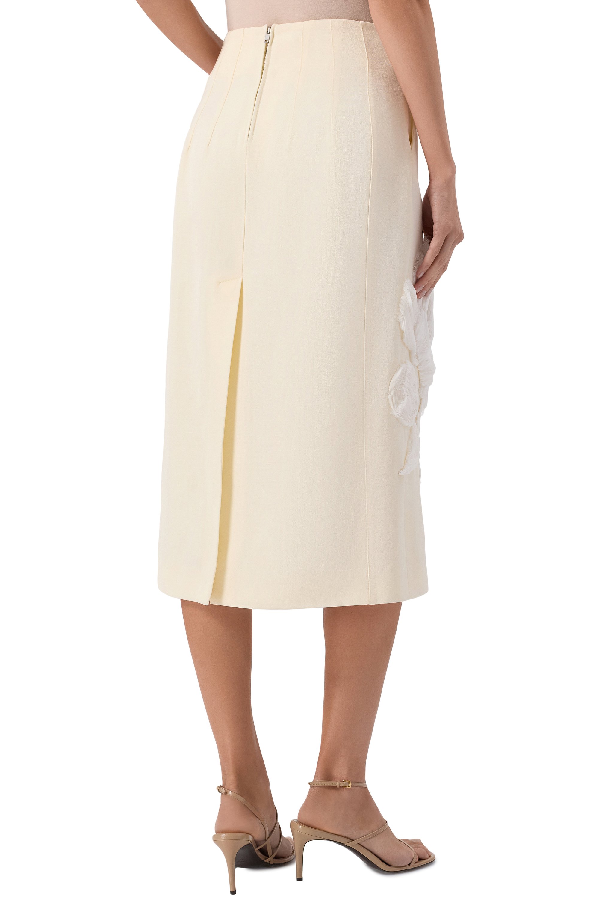 Юбка из вискозы и шелка JIL SANDER, арт. J03MA0222/J65005, фото 4