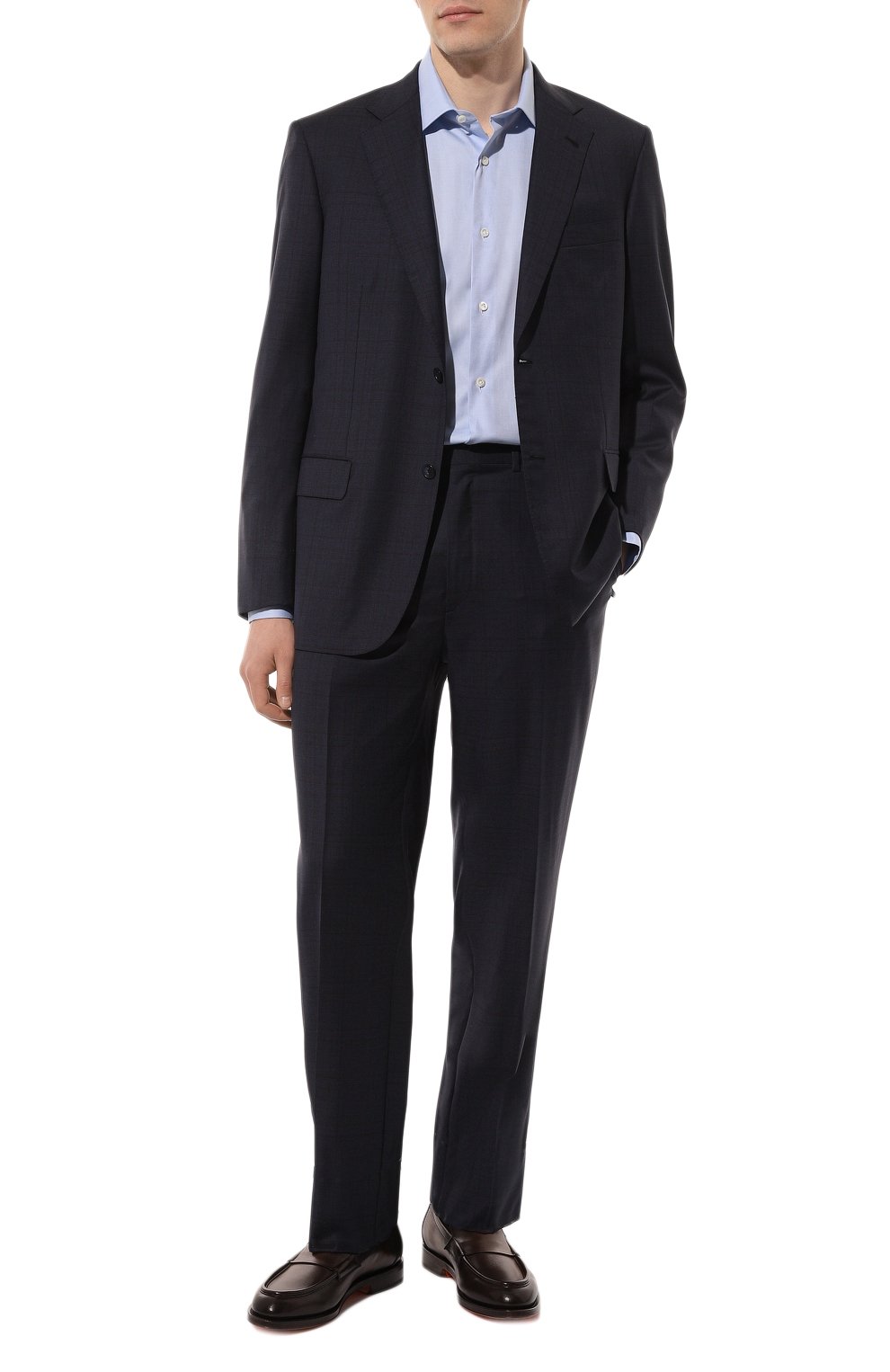 Кожаные лоферы SANTONI, арт. MCCG18357PD5SGFRN01, фото 2