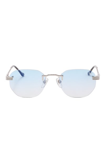 Солнцезащитные очки VINTAGE FRAMES, арт. DETR0IT PLAYER 24KT WHITE G0LD/SKY BLUE, фото 4
