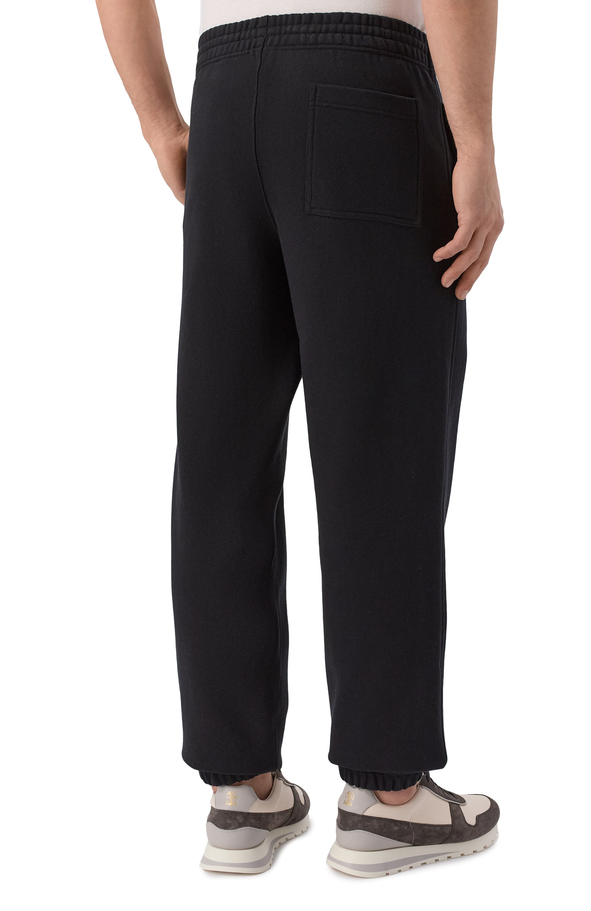 Хлопковые джоггеры BURBERRY черного цвета по цене 99500 руб., арт. 8119057, фото 4 Хлопковые джоггеры BURBERRY, арт. 8119057, фото 4