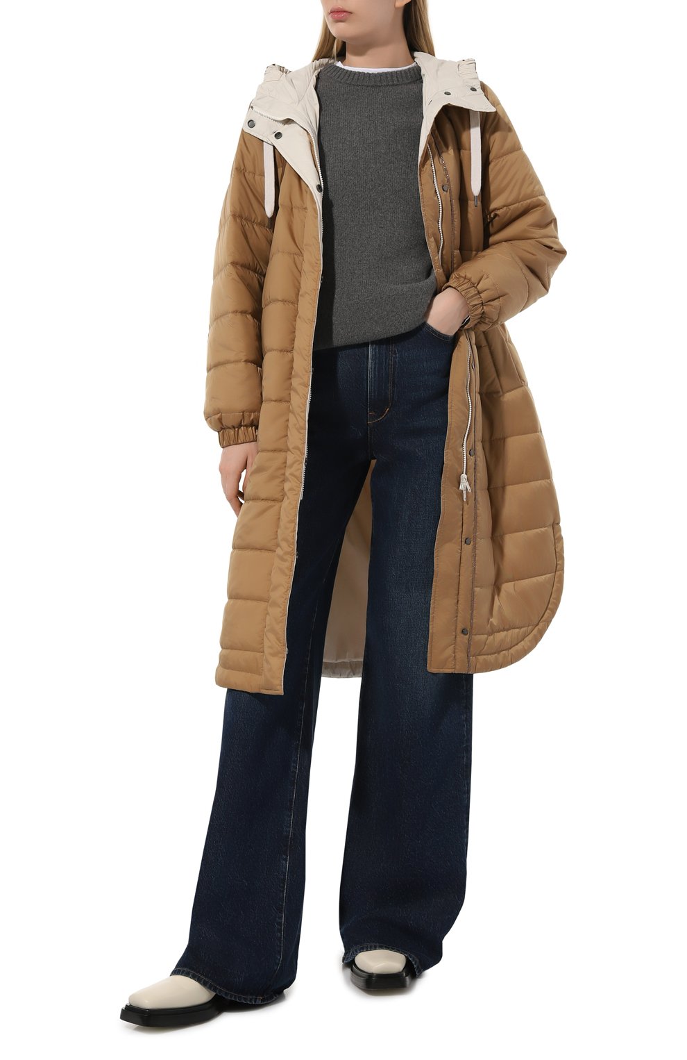 Утепленная куртка BRUNELLO CUCINELLI коричневого цвета по цене 543500 руб., арт. MH5049699P, фото 2 Утепленная куртка BRUNELLO CUCINELLI, арт. MH5049699P, фото 2